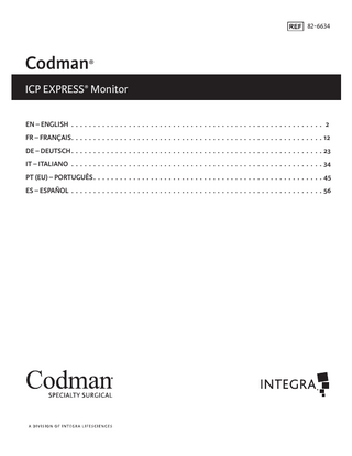 ICP EXPRESS Monitor Instruction Manual Rev R Feb 2020