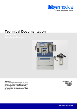 Fabius MRI Technical Service Manual Rev 1.0