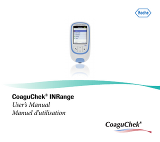 CoaguChek INRange Users Manual Ver 2.0 March 2018