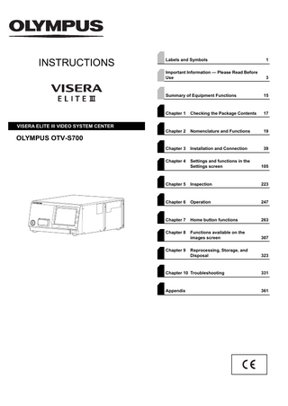 OTV-S700 VIDEO SYSTEM Instructions July 2022