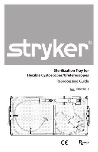 Sterilization Tray for Flexible Cystoscopes/Ureteroscopes Reprocessing Guide 0233032113