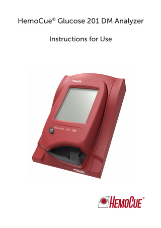 Glucose 201 DM Analyzer Instructions for Use April 2018