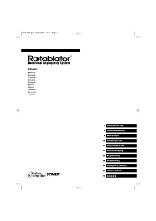 23278-007.qxd  07/02/2003  08:28  Page 2  Console Konsole Console Console Consola Console Konsol Konsol Consola Êïíóüëá  1  Instructions for Use  5  Gebrauchsanweisung  9  Mode d’emploi  13  Istruzioni per l’uso  17  Instrucciones de uso  21  Gebruiksaanwijzing  25  Brugsanvisning  29  Bruksanvisning  33  Indicações de Utilização  37  Ïäçãßåò ÷ñÞóåùò  42  