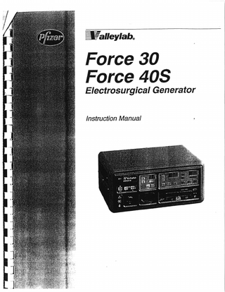 Force 30 and 40S Instruction Manual June 1993