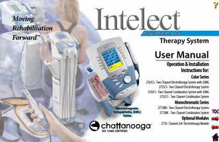 Intelect Advanced Models 27xx series User Manual Rev F