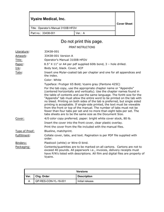 Vyaire 3100A HFOV Operators Manual Ver A Jan 2020