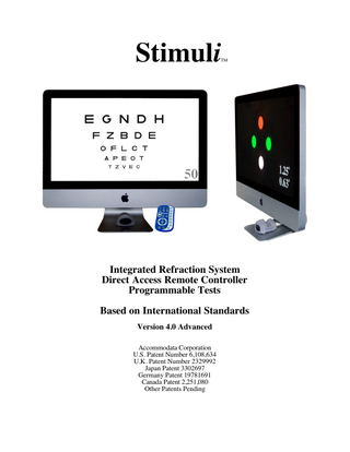 Stimuli Setup and Instructions Rev 4.0