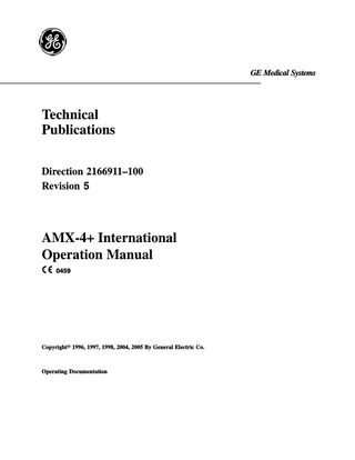 AMX-4+ International Operation Manual