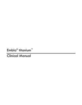 Embla titanium Clinical Manual Rev 4.0 July 2010