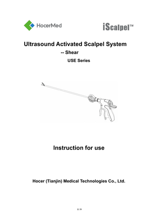 USE Series Instruction for Use Rev A0