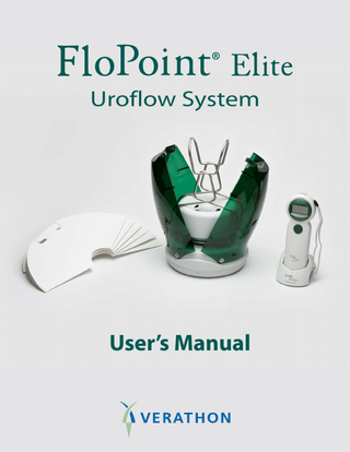 FloPoint Elite Uroflow System User Manual