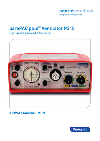 Pneupac paraPAC plus P310 Self-Assessment Checklist Nov 2013