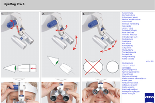 EyeMag Pro S Head-worn Loupe Brief Instructions   Issue 3.1  Feb 2022