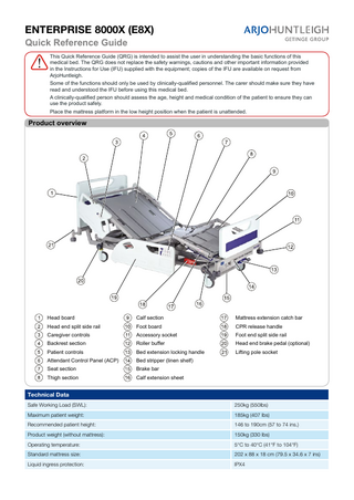 Enterprise 8000 (E8X) Quick Reference Guide