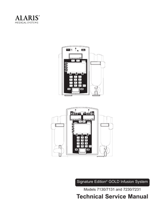 Alaris Signature Edition GOLD Guardrails Models 71xx and 72xx Technical Service Manual