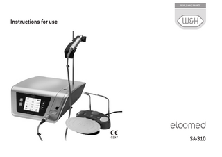 Instructions for use SA-310