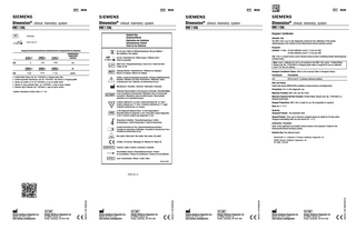 Dimension ENZ I Calibrator Instrcuions for Use DXDCM