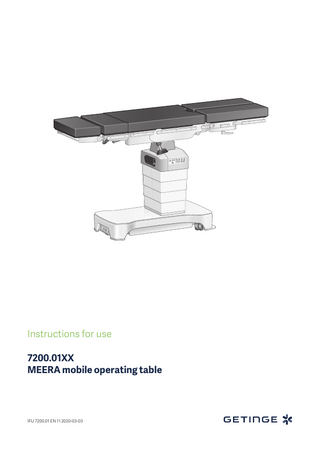 MEERA Mobile Operating Table Instructions for Use V11 March 2020