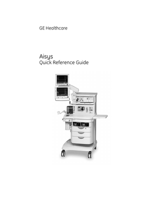 Aisys Quick Reference Guide