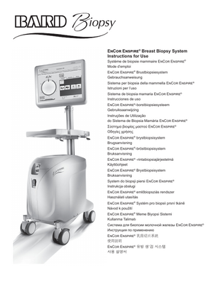 EnCor ENSPIRE Breast Biopsy System Instructions for Use Rev 5 March 2021