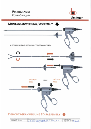 POWERGRIP 3.0 Micro Bipolar Coagulation Forceps Assembly-Disassembly Instructions