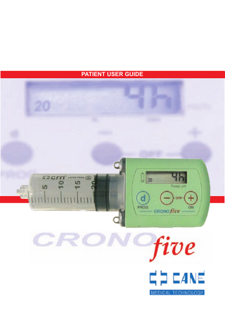 Crono five Patient User Guide Firmware ver P2I.02.03 Nov 2010