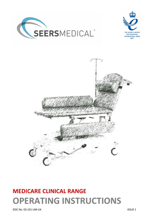 MEDICARE CLINICAL RANGE  OPERATING INSTRUCTIONS DOC No. 03-101-UM-UK  ISSUE 1  