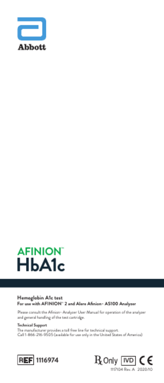 Afinion HbA1c Test Instructions 