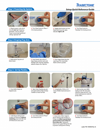 TRABECTOME Setup Quick Reference Guide Rev B