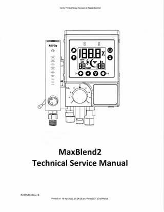 MaxBlend 2 Service Manual Rev B