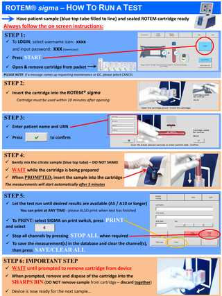 ROTEM sigma How to Run a Test Guide