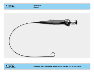 Instruction Manual  FLEXIBLE URETEROSCOPE Models 11278 AU1/A2, 11278 ACU1/AC2  