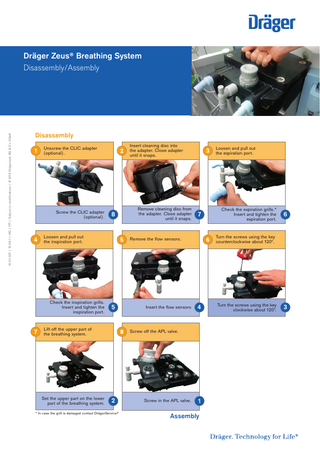 Zeus Breathing System Disassembly Assembly Guide Aug 2016