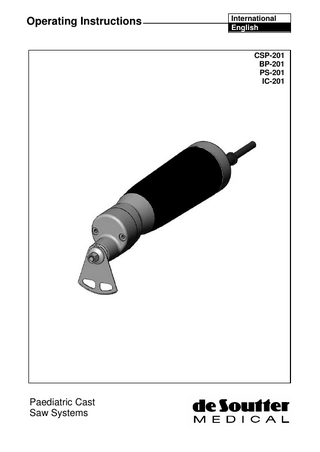 CSP-201, BP-201, PS-201 and IC-201 Operating Instructions Ver 1.3