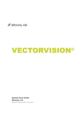 VECTORVISION System User Guide Rev 1.6