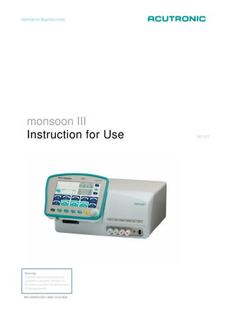 monsoon III Instructions for Use sw 2.07 Dec 2016