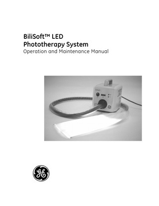 Table of Contents User Responsibility... v Care of the Skin ... vii Chapter 1 Product Description ... 1-1 Intended Use ... 1-1 Description ... 1-1 Chapter 2 Safety Information ... 2-1 Symbol Definitions ... 2-1 General Safety Information... 2-3 Chapter 3 Home Use ... 3-1 Homecare provider ... 3-1 Parents or Guardians ... 3-1 Recording Daily Activities ... 3-2 Taking Temperatures ... 3-2 Urine/Stools ... 3-2 Feeding ... 3-2 Treatment Time... 3-2 Bathing ... 3-2 Daily Record Sheet ... 3-3 Chapter 4 Components and User Controls... 4-1 BiliSoft Light Box ... 4-1 BiliSoft Fiberoptic Light Pad Assembly... 4-3 Soft Cover Options (Disposables)... 4-4 Chapter 5 Operating Instructions ... 5-1 Checking the Unit ... 5-1 Positioning the Unit ... 5-3 Attaching the Mounting Bracket ... 5-4 Using the Unit ... 5-5 Chapter 6 Troubleshooting... 6-1 Alarm/Troubleshooting Guide... 6-1 Chapter 7 Routine Cleaning and Maintenance... 7-1 Maintenance Schedule... 7-1 Cleaning and Disinfecting ... 7-2 BiliSoft Light Box ... 7-2 BiliSoft Fiberoptic Light Pad and Cable ... 7-3 BiliSoft Cable Connector and Fiberoptic Lenses ... 7-4 Air Filter ... 7-5 Chapter 8 Options ... 8-1 Chapter 9 Specifications ... 9-1 Chapter 10 Technical Reference... 10-1 EMC Guidance IEC 60601-1-2 - 4th edition ... 10-2 Appendix - Additional Safety Information………………………………………………………………….……………………A-1 Warranty  iii  
