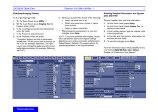 LOGIQ S6 Quick Card Rev 1