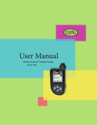 Model 1800 Deltec Cozmo User Manual