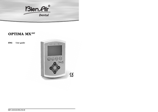 OPTIMA MX INT ENG  User guide  0120  REF 2100140-ENG/06.08  