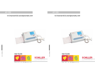 AT-102  AT-102  *2.510432*  12 Channel ECG and Spirometry Unit  User Guide  Art. no.: 2.510432 rev.: l  Art. no.: 2.510432 rev.: l  *2.510432*  12 Channel ECG and Spirometry Unit  User Guide  