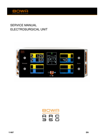 BOWA ARC 350 Service Manual Ver 2.1.0 Jan 2019