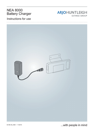 NEA8000 Battery Charger for Carendo Instructions for Use Ver 6 Nov 2016 