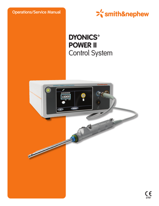 Dyonics POWER II Control System Operations and Service Manual Rev P