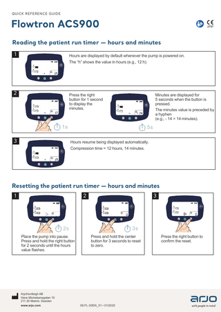 Flowtron ACS900 Quick Reference Guide Jan 2020