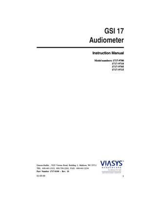 GSI 17 Instruction Manual Rev10 May 2009