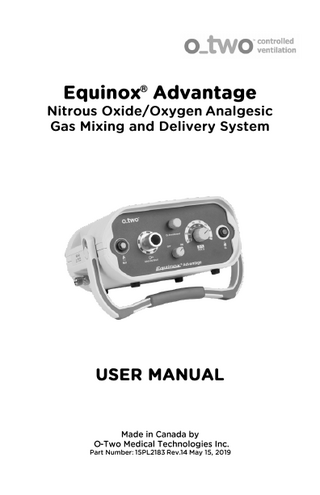 Equinox Advantage User Manual Rev.14 May 2019