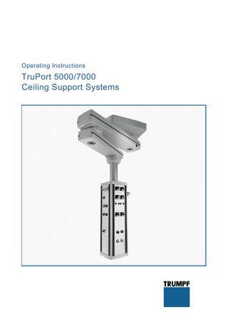 TruPort 5000 and 7000 Operating Instructions Issued March 2012