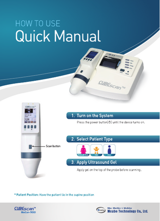 BioCon 900 HOW TO USE Quick Manual 