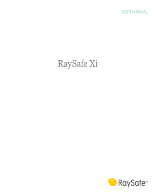 USER MANUAL  RaySafe Xi  